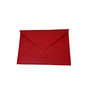 LEATHER DOCUMENT HOLDER RED