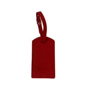 LEATHER SUITCASE IDENTIFIER RED